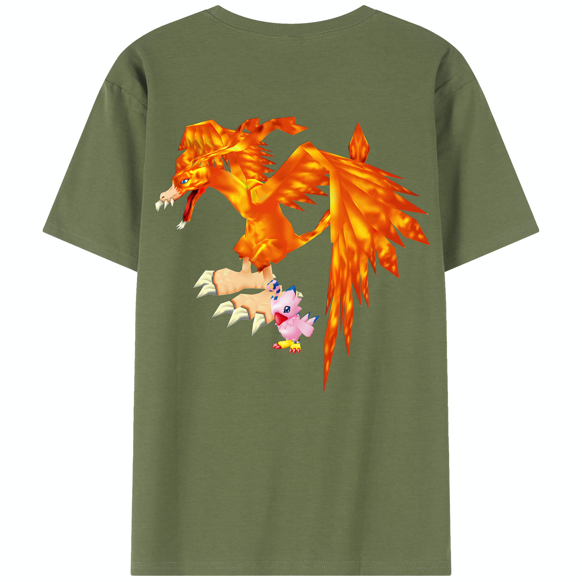 （画像用） Digimon デジタルモンスター/デジモン 綿100％半袖Tシャツ（背面プリント）